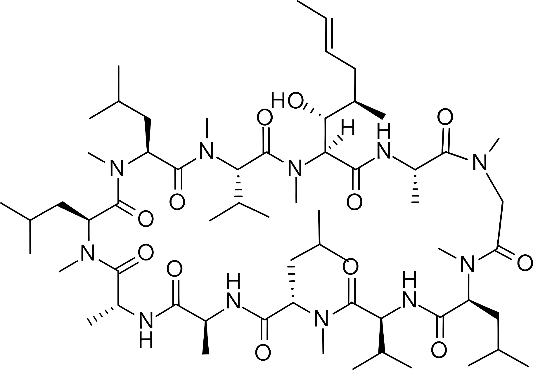 Cyclosporin B structure