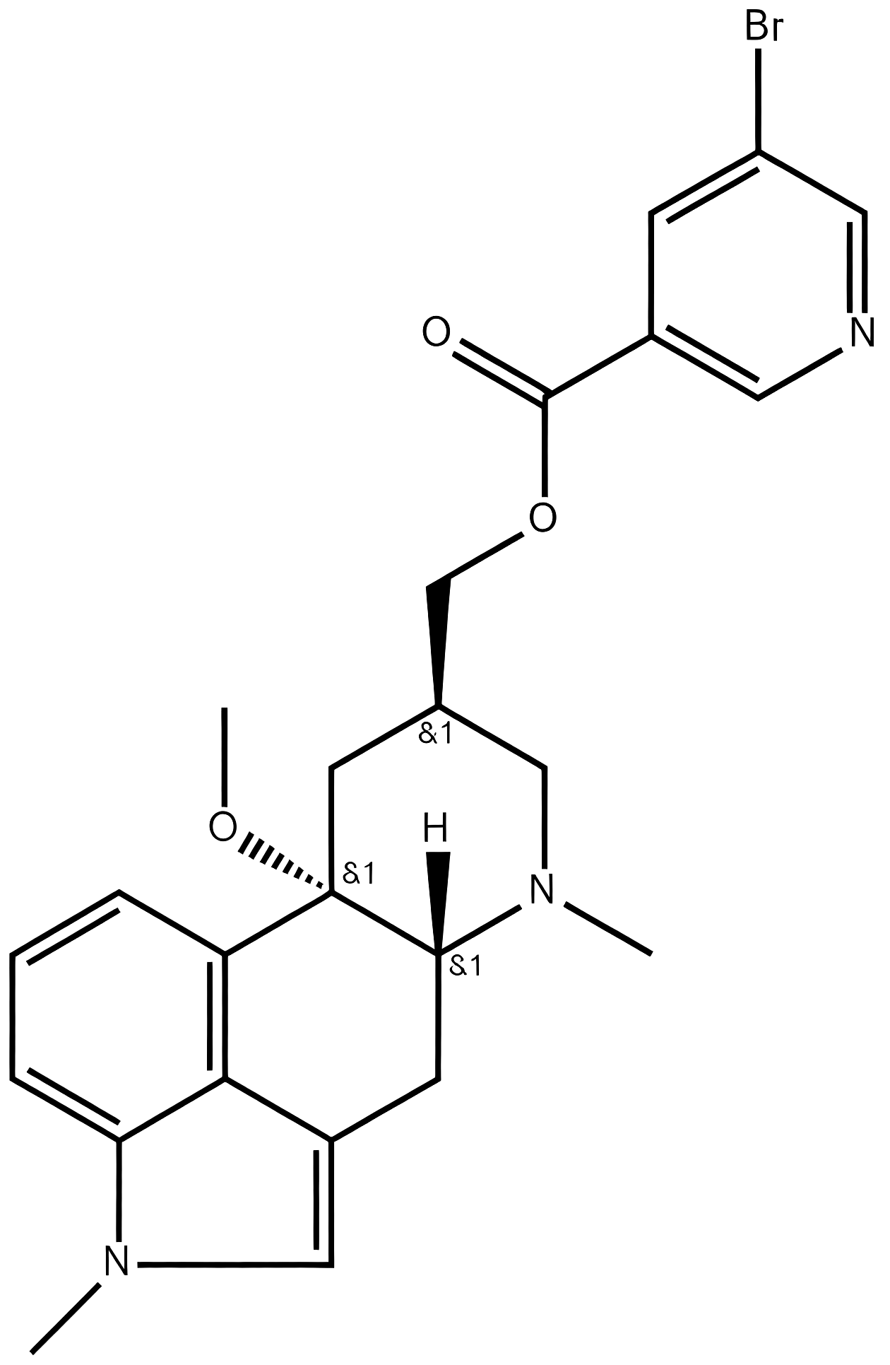 Nicergoline structure