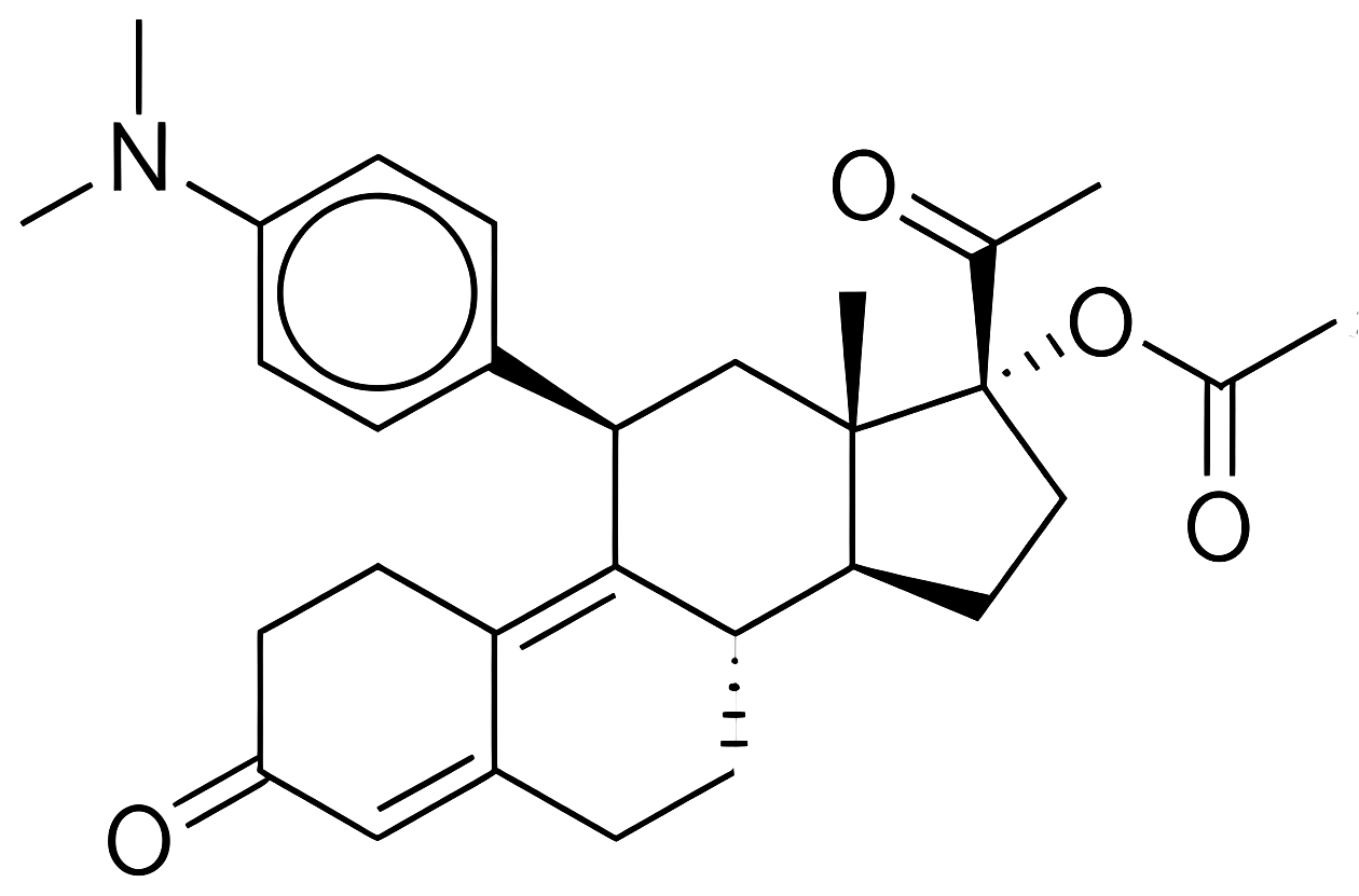 Ulipristal Acetate structure