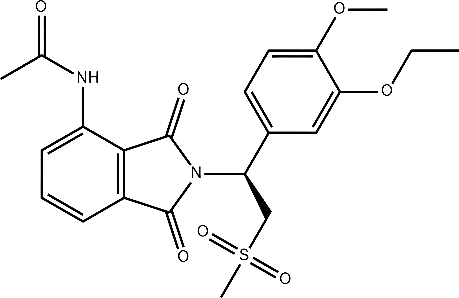 Apremilast structure