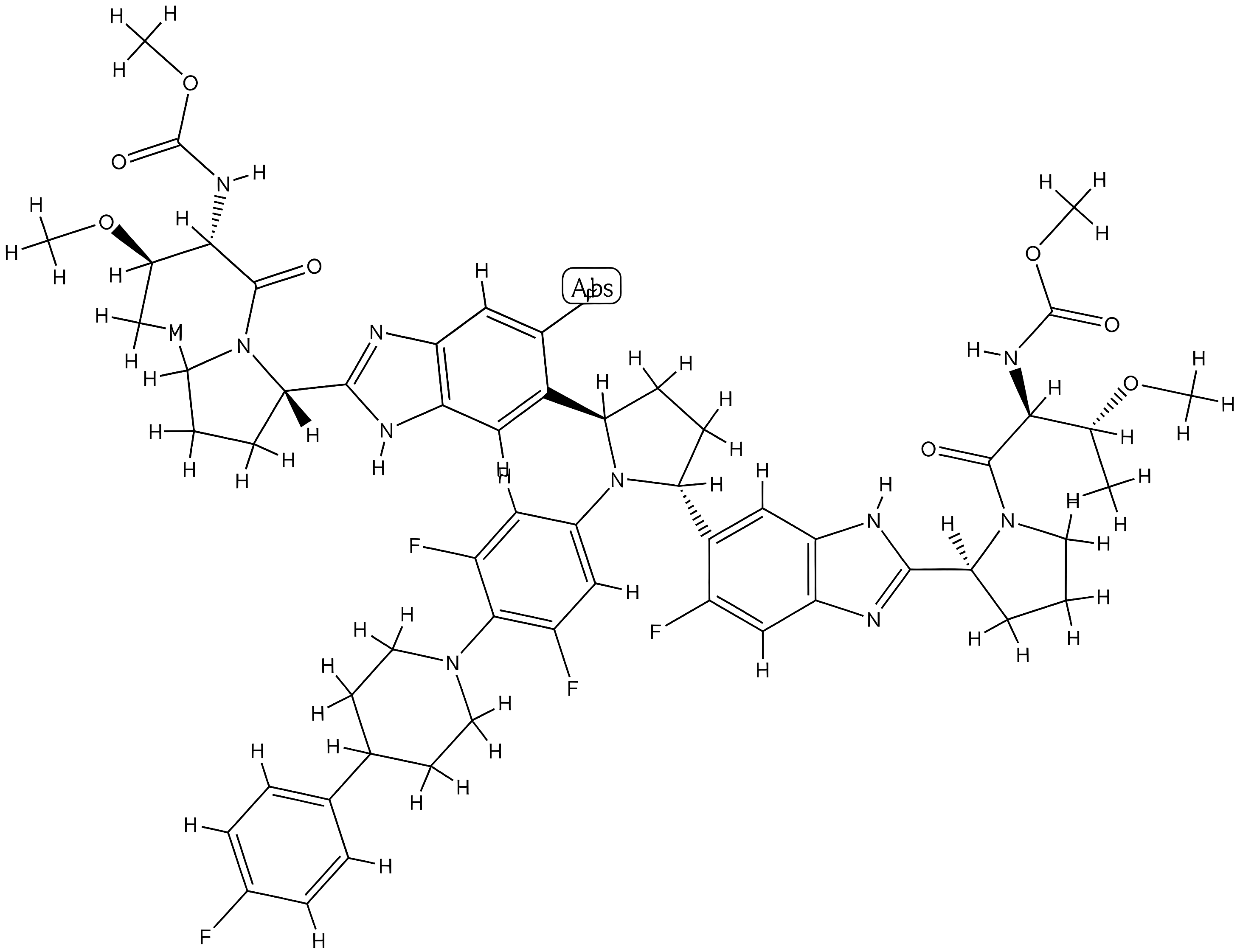 Pibrentasvir(ABT-530) structure