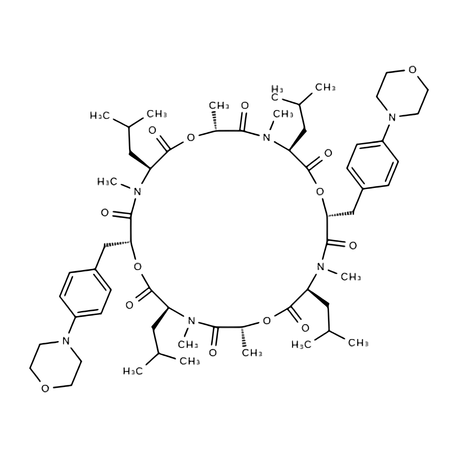 Emodepside structure