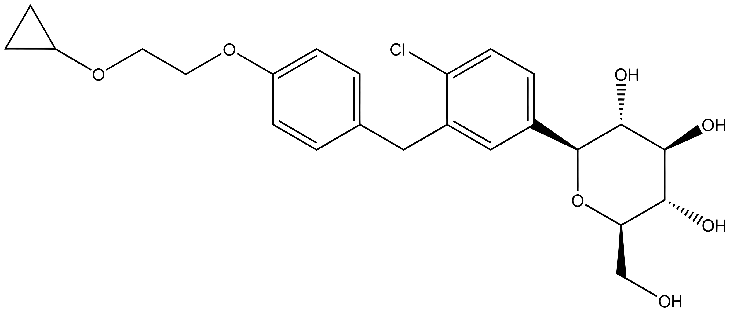 Bexagliflozin structure