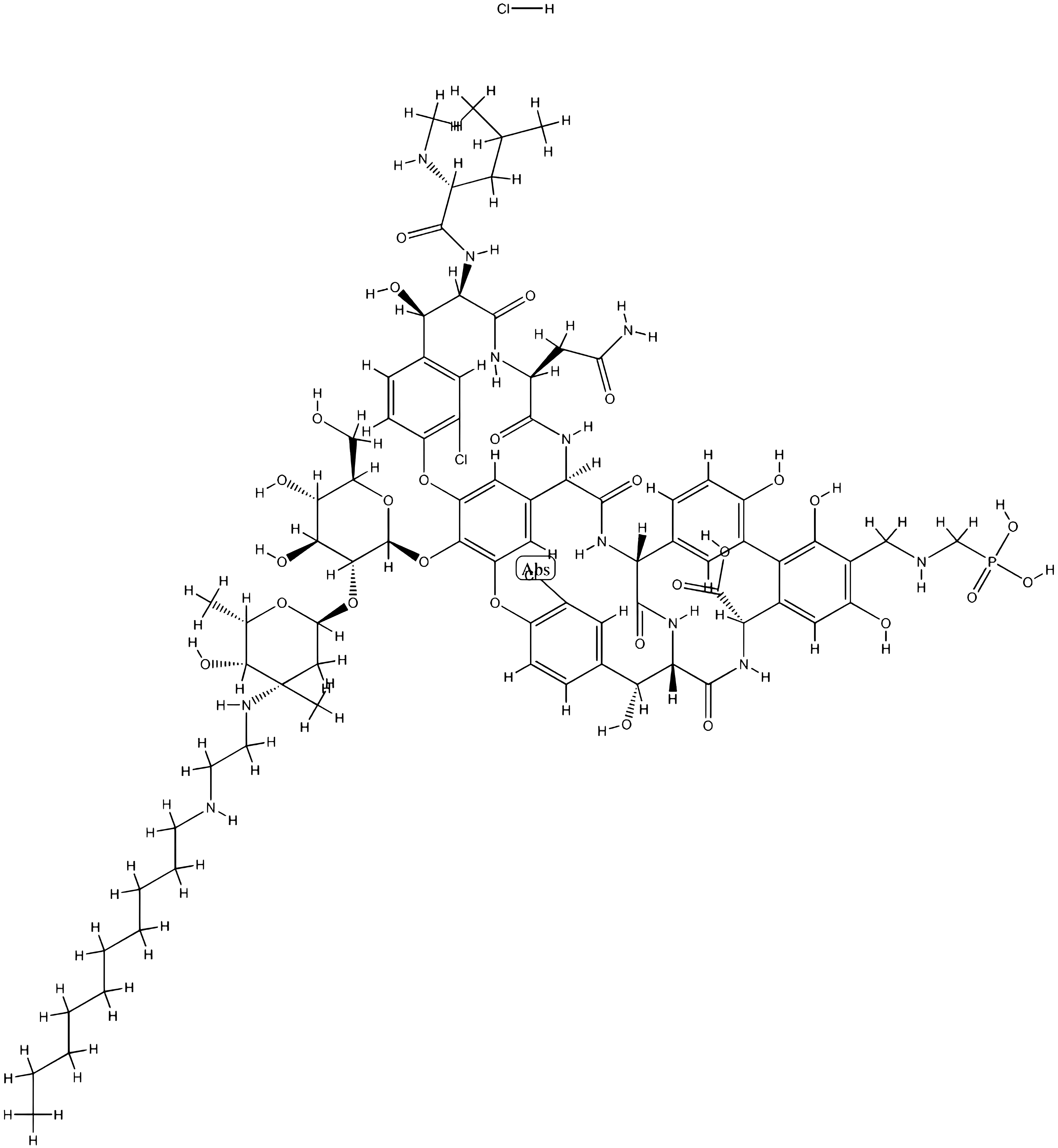 Telavancin Hydrochloride structure
