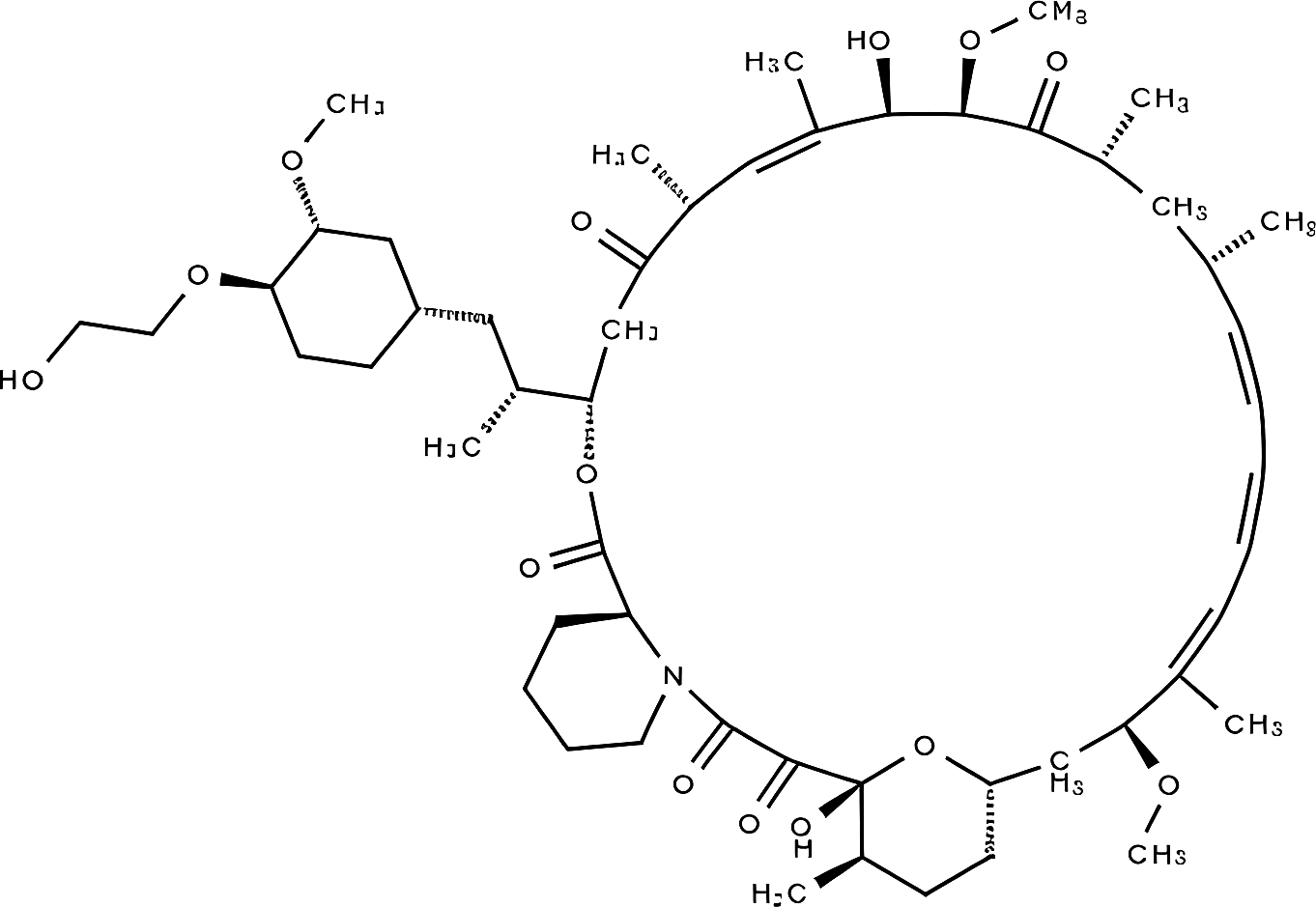 Everolimus structure