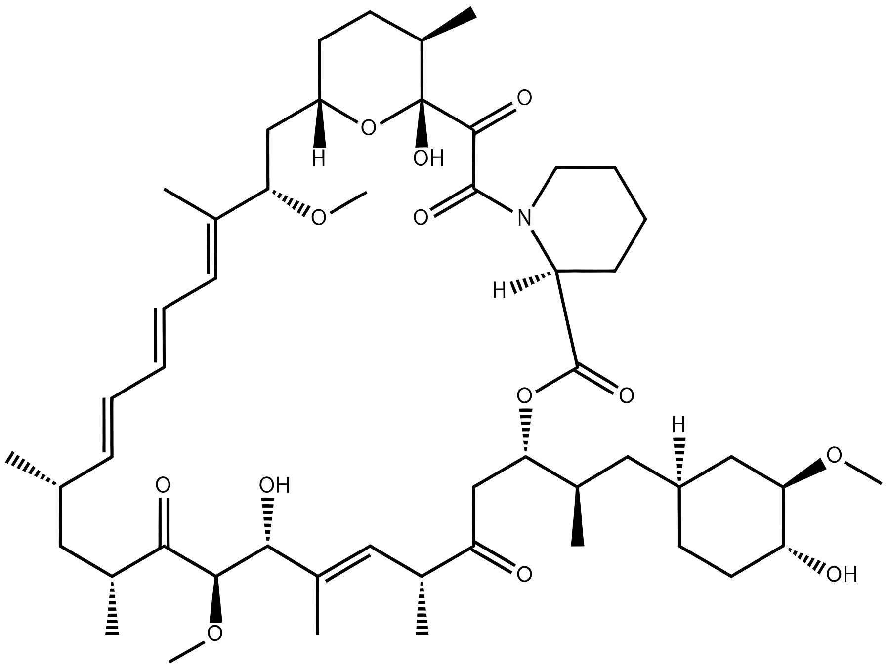 Rapamycin structure