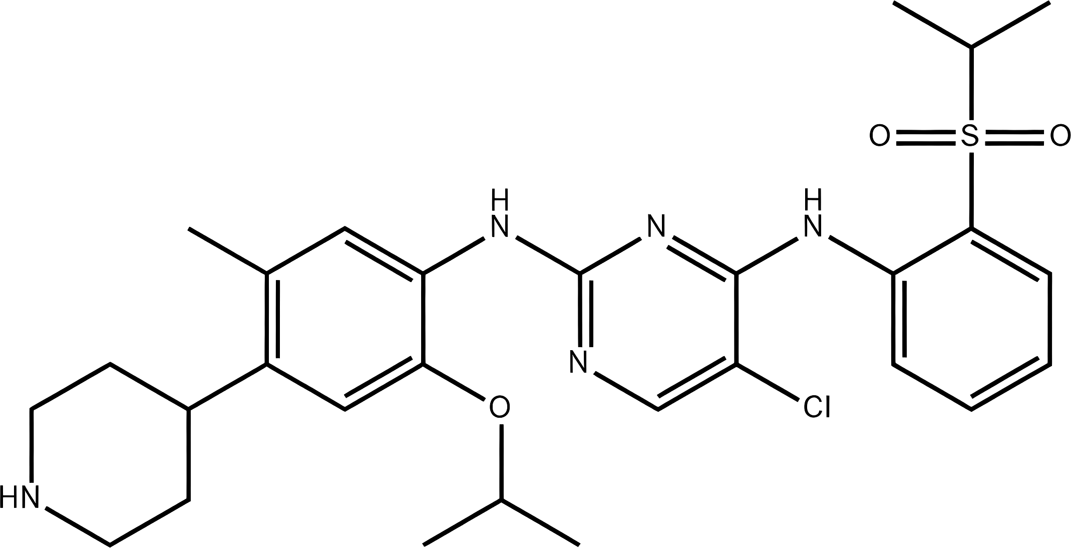 Ceritinib structure