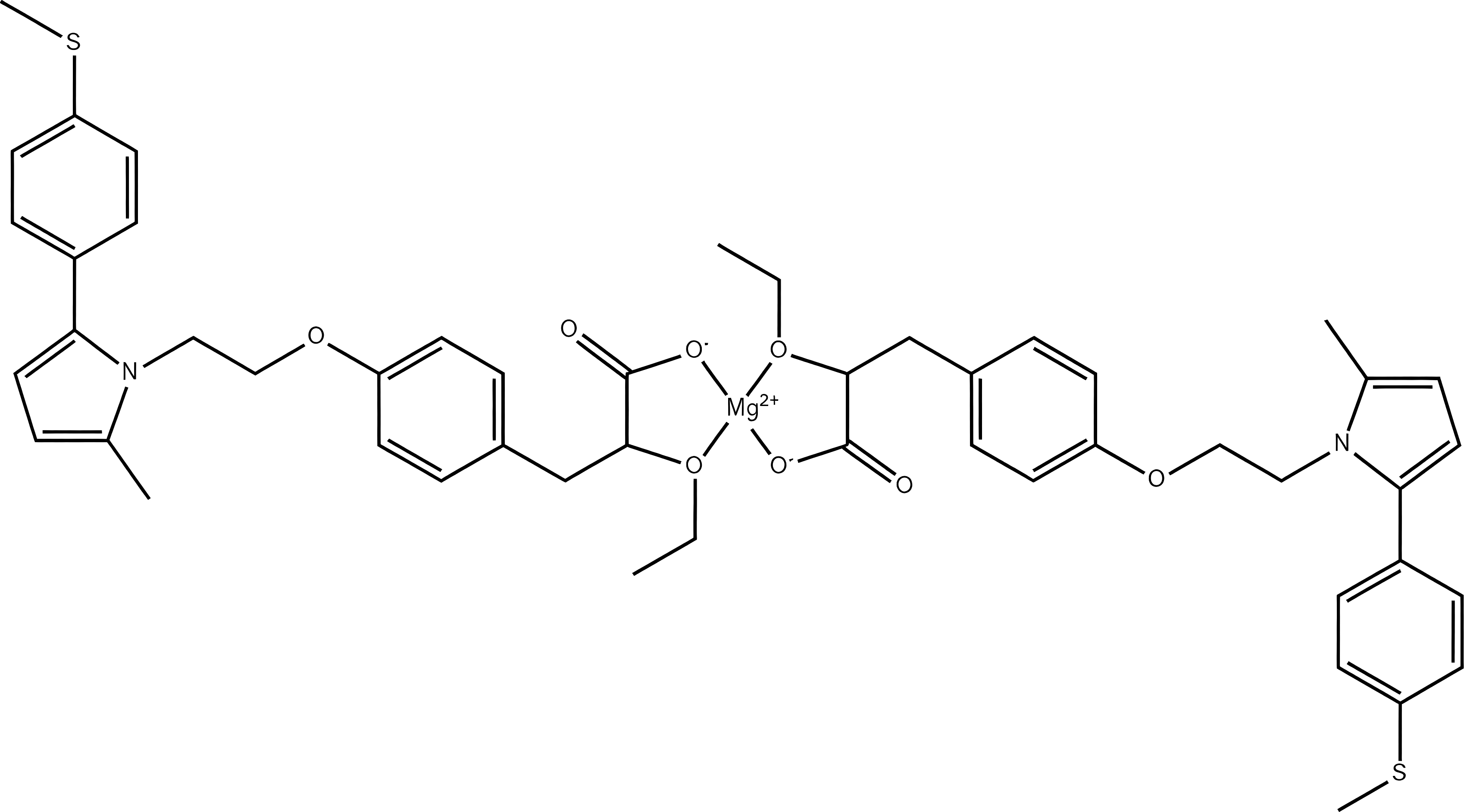 Saroglitazar Magnesium structure