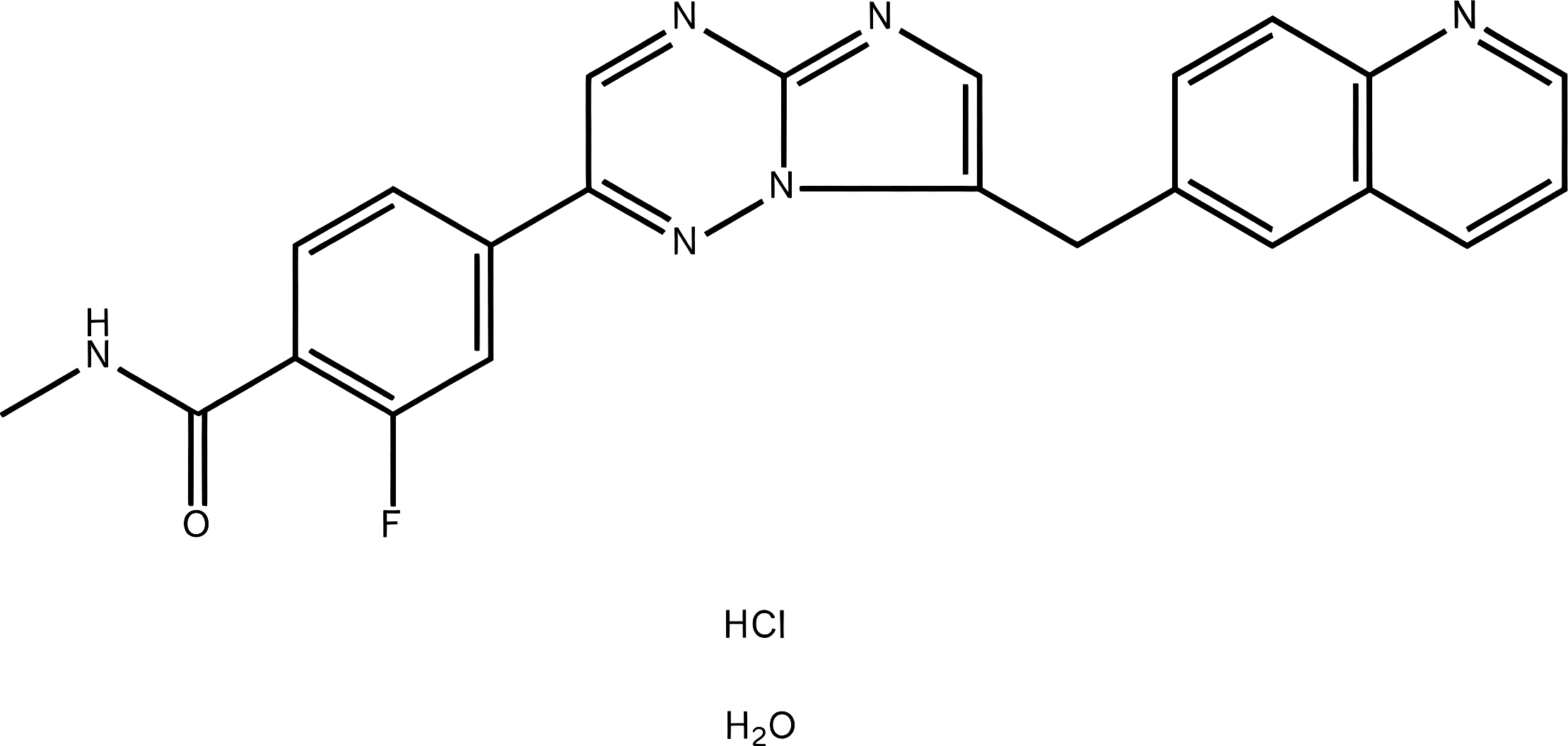 Capmatinib hydrochloride structure