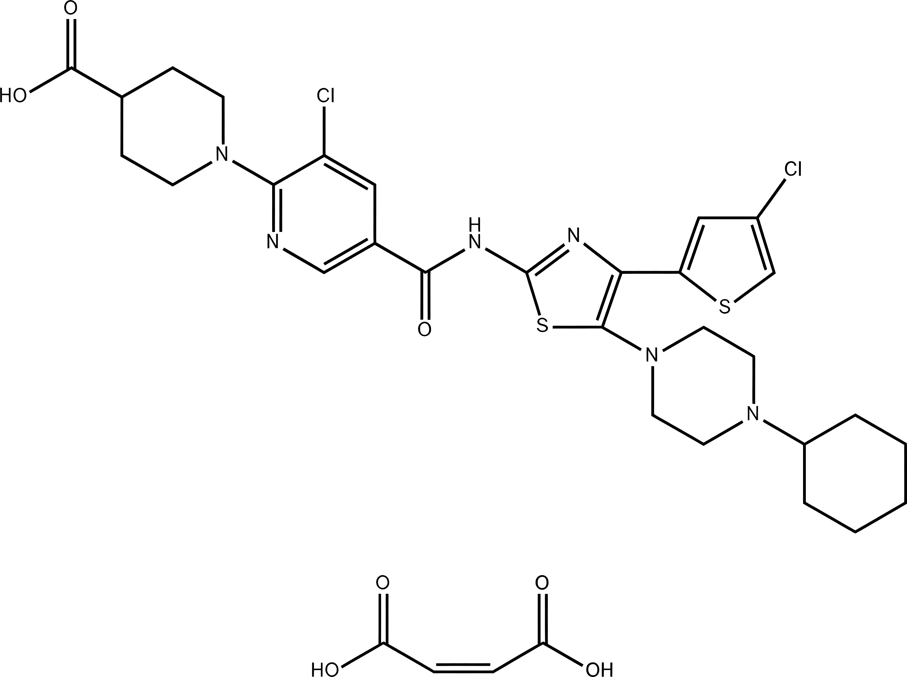 Avatrombopag Maleate structure