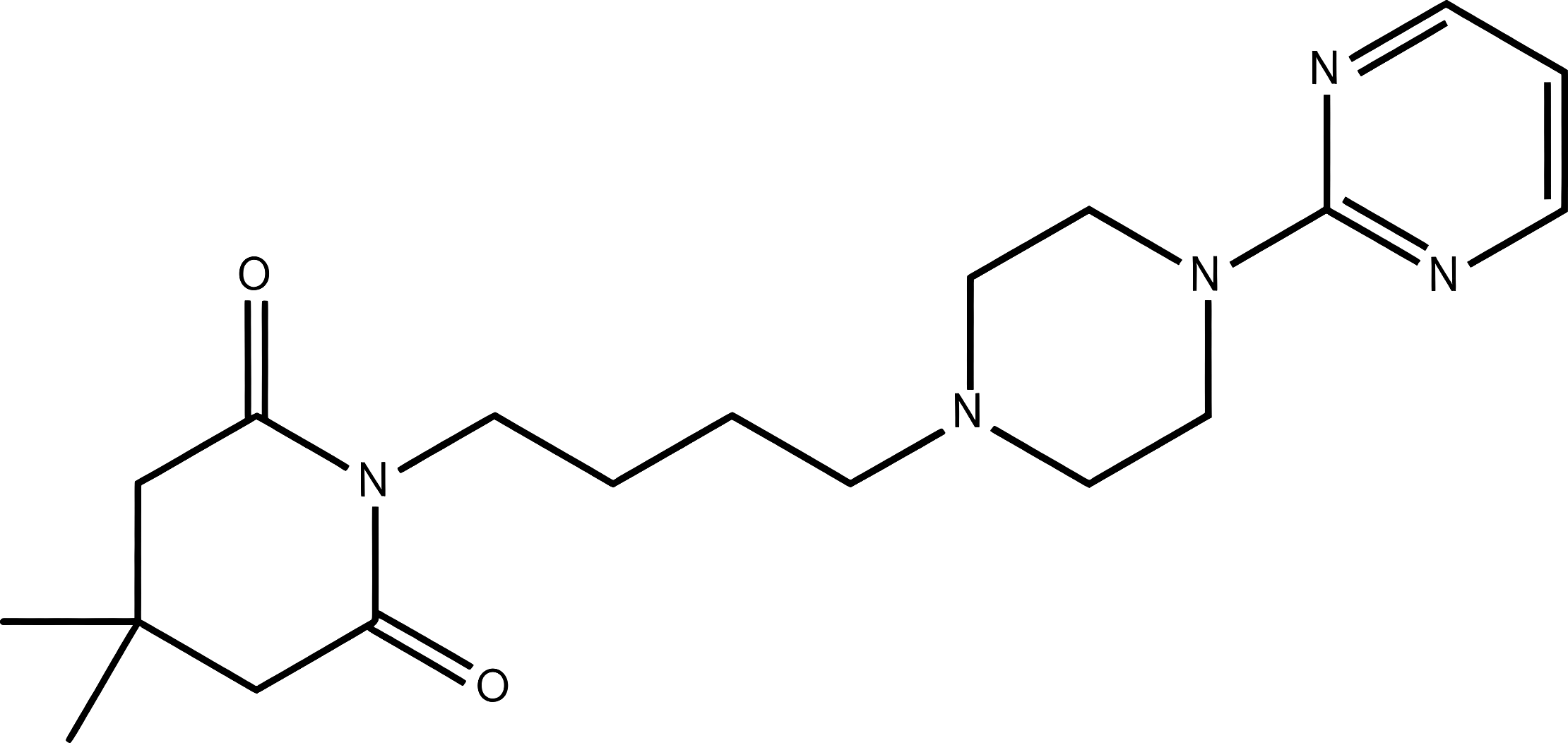 Gepirone hydrochloride structure