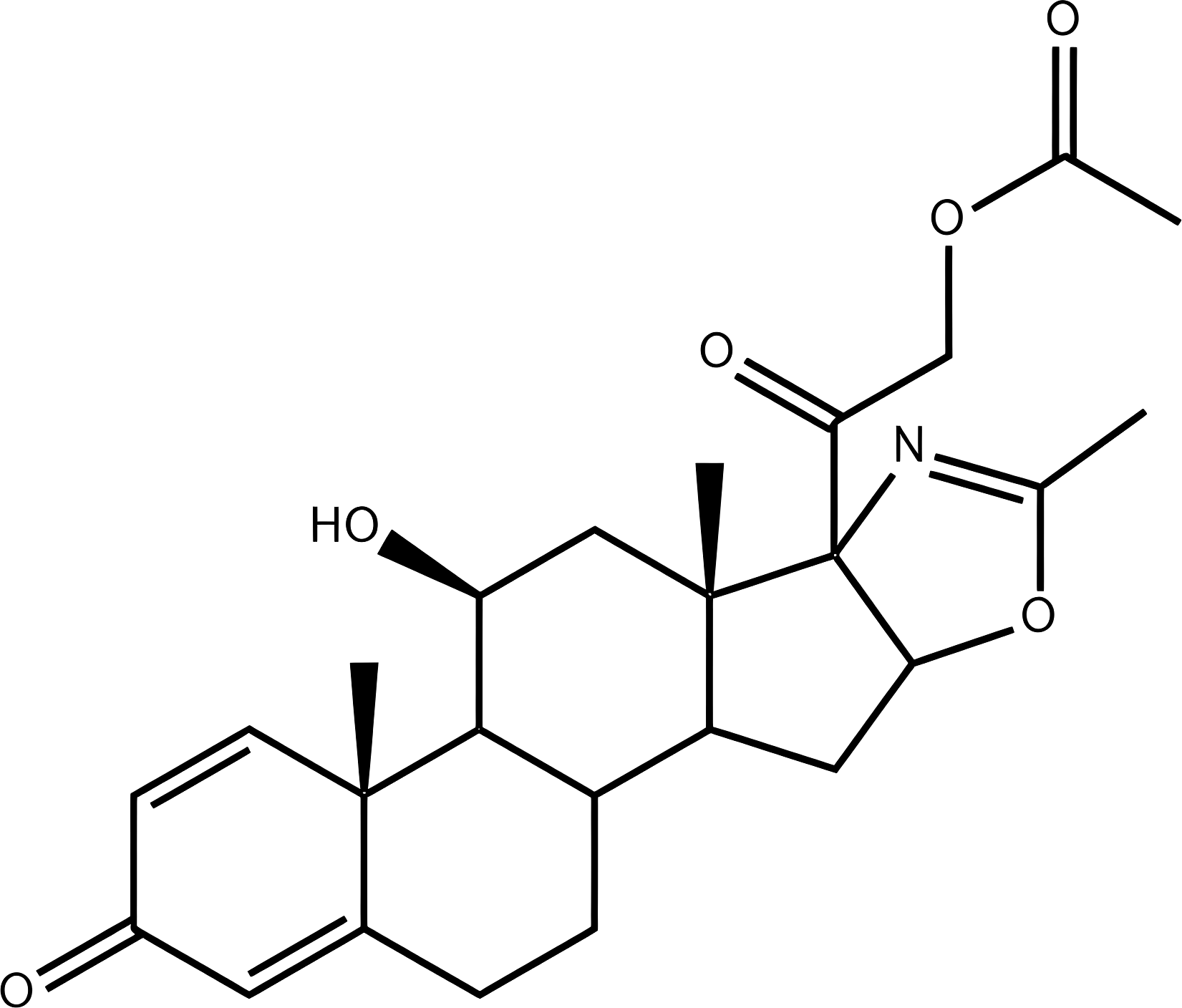 Deflazacort structure