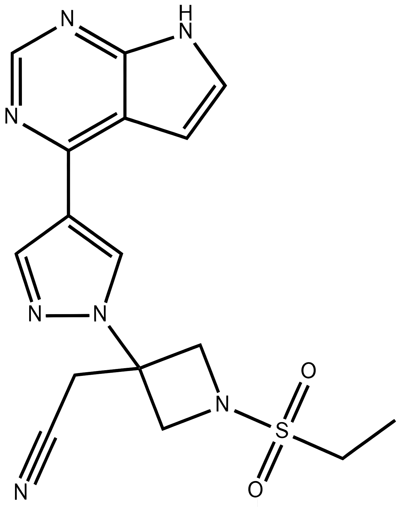 Baricitinib structure