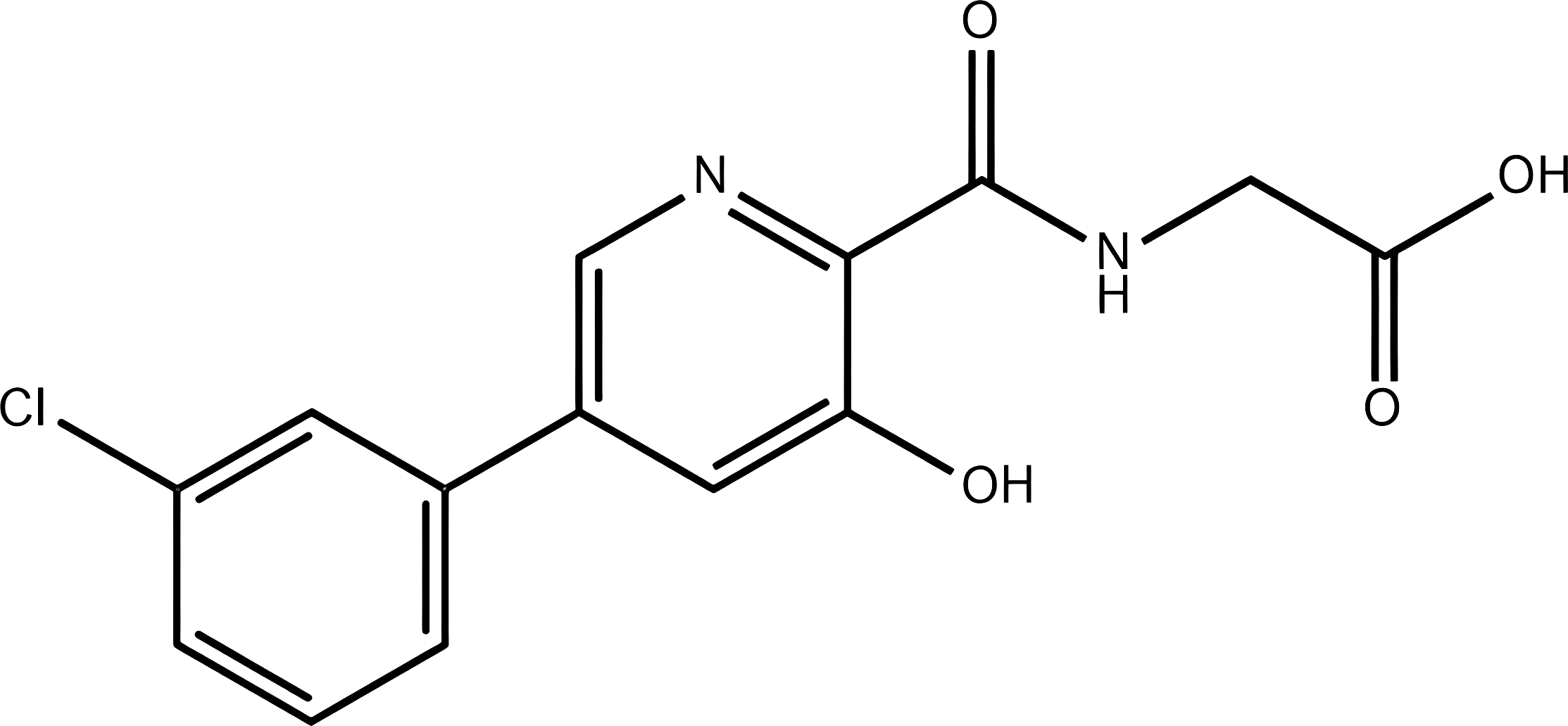 Vadadustat structure