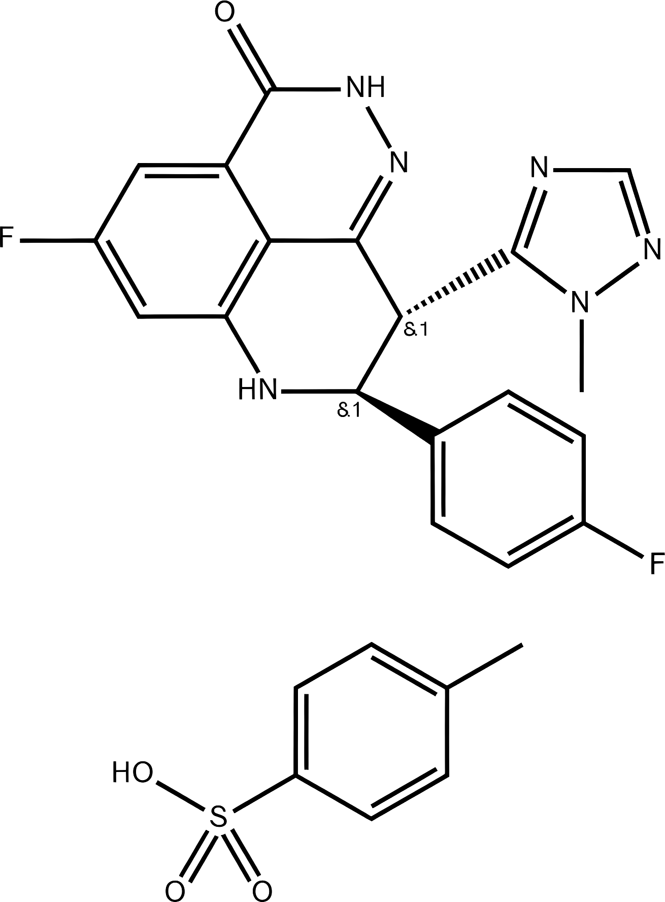 Talazoparib tosylate structure