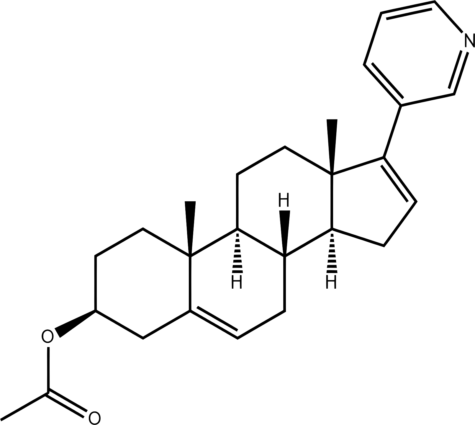 Abiraterone acetate structure