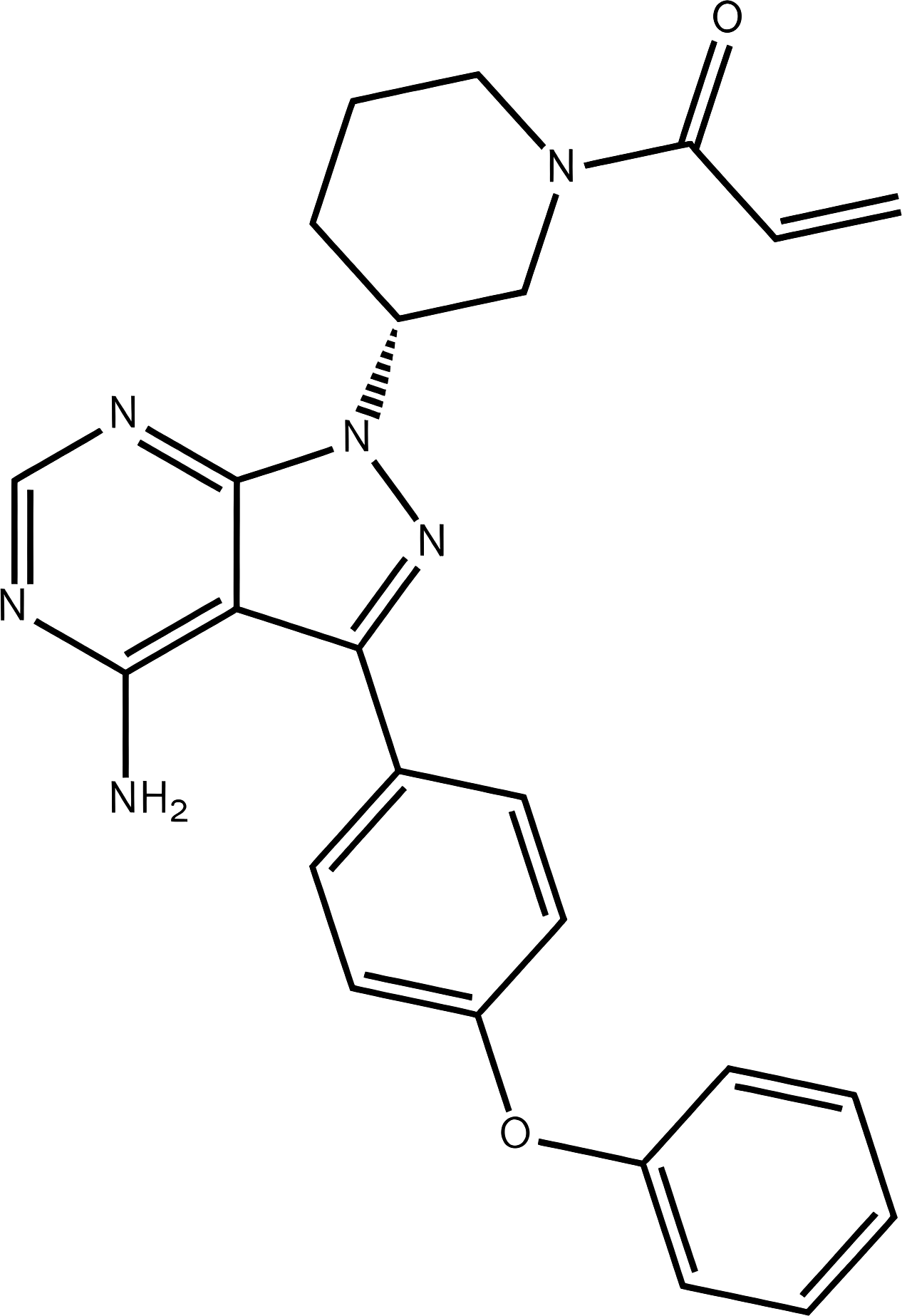 Ibrutinib structure