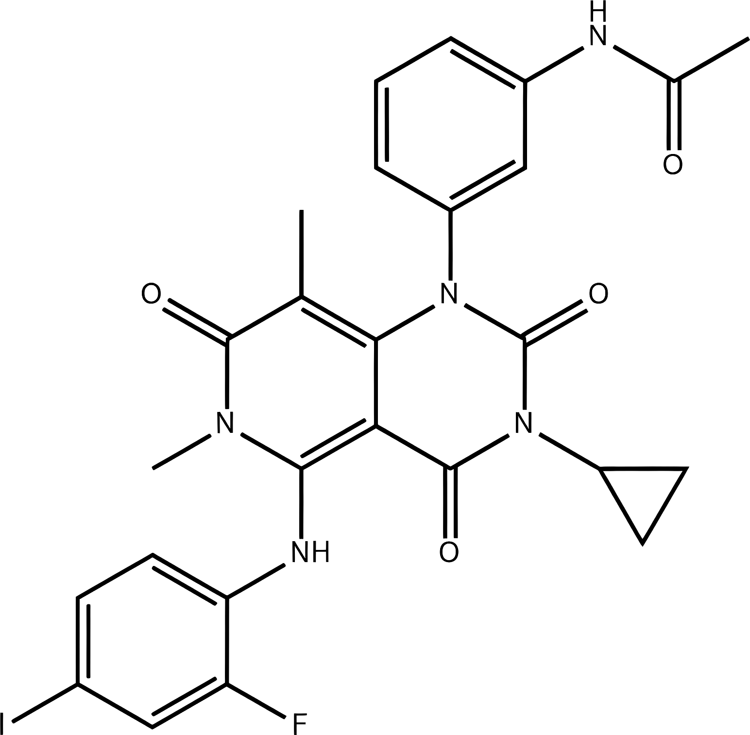 Trametinib structure