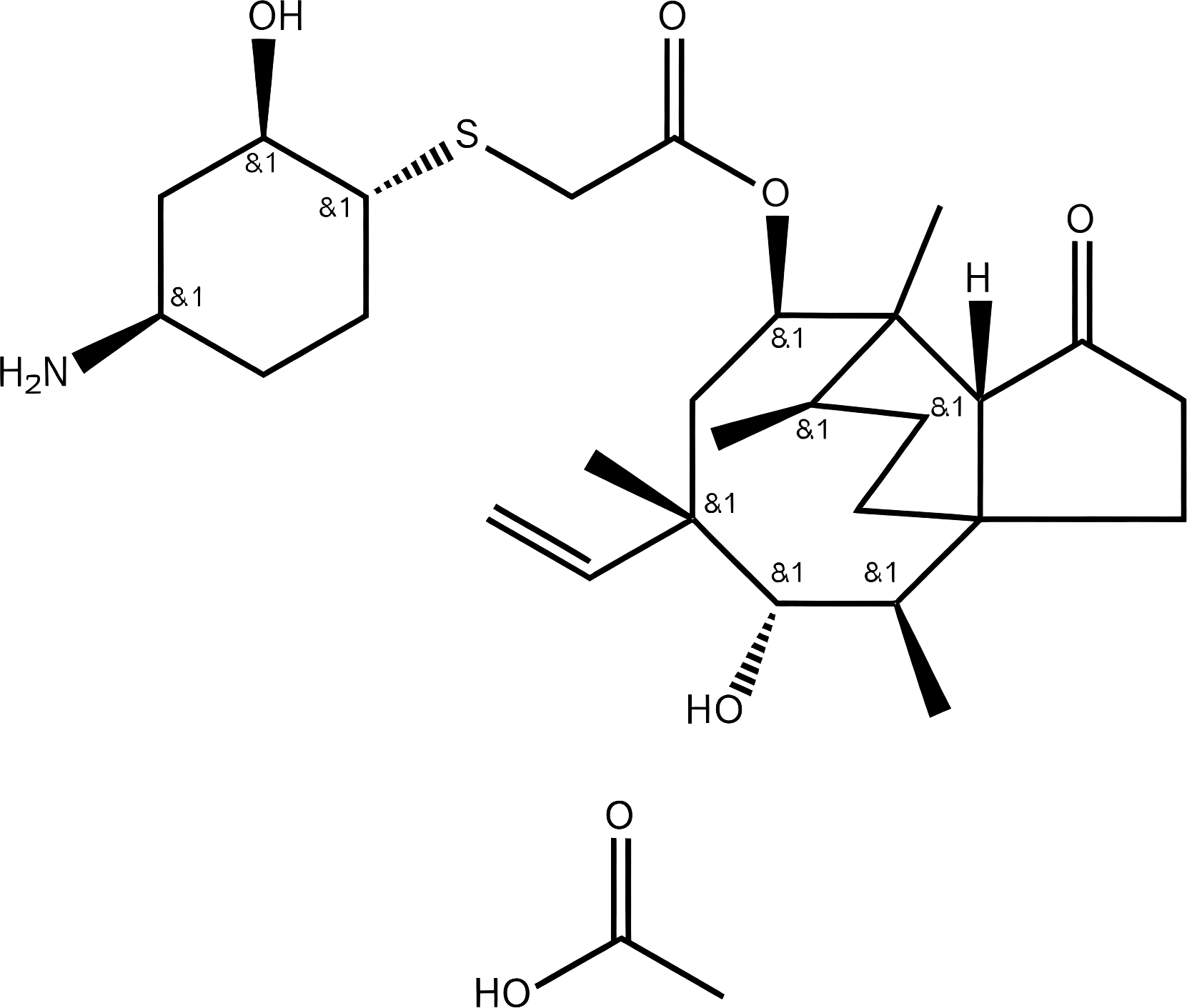 Lefamulin Acetate structure