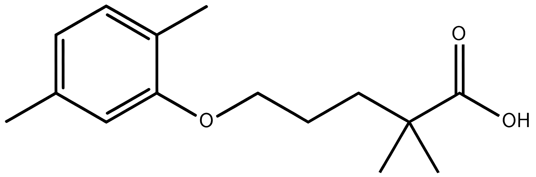 Gemfibrozil structure