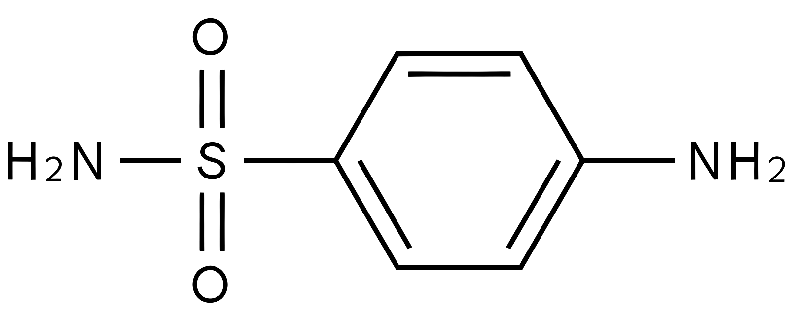 Sulfanilamide(Crystalline) structure