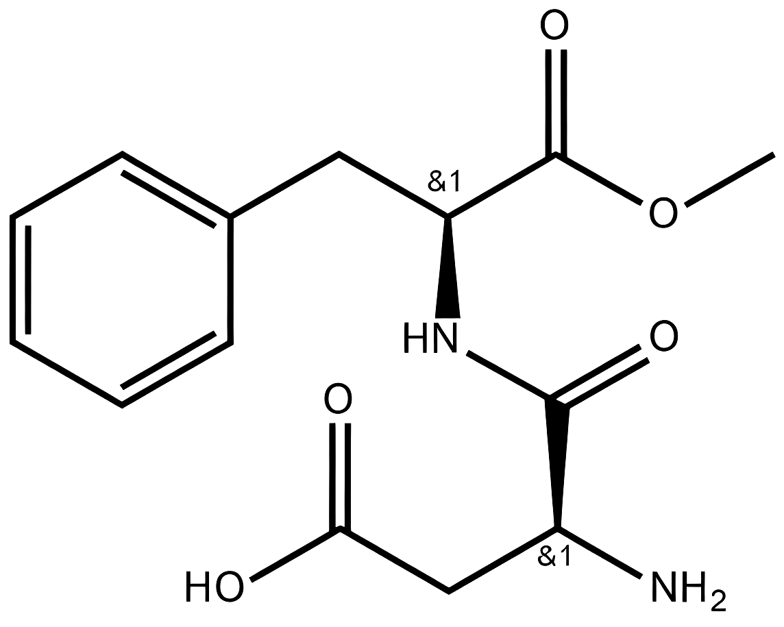 Aspartame structure