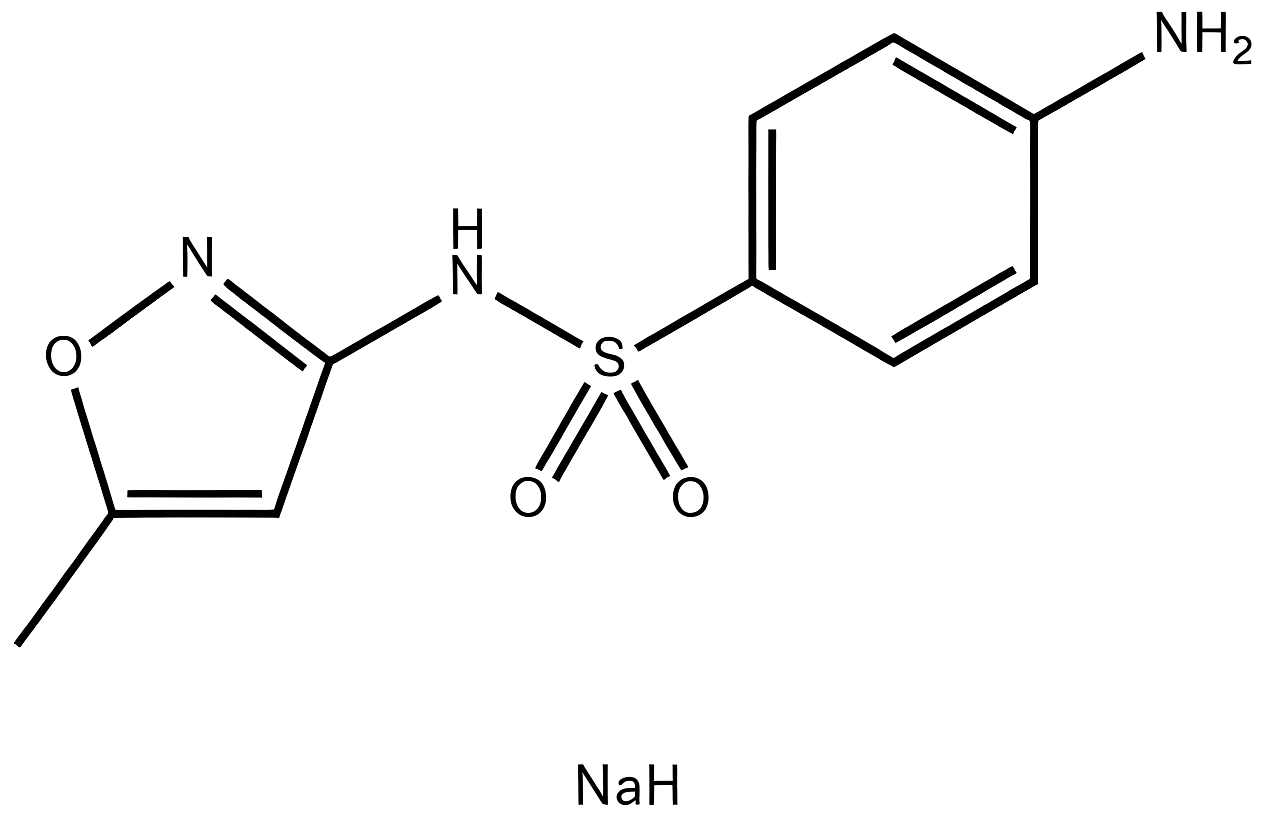 Sulfamethoxazole Sodium structure