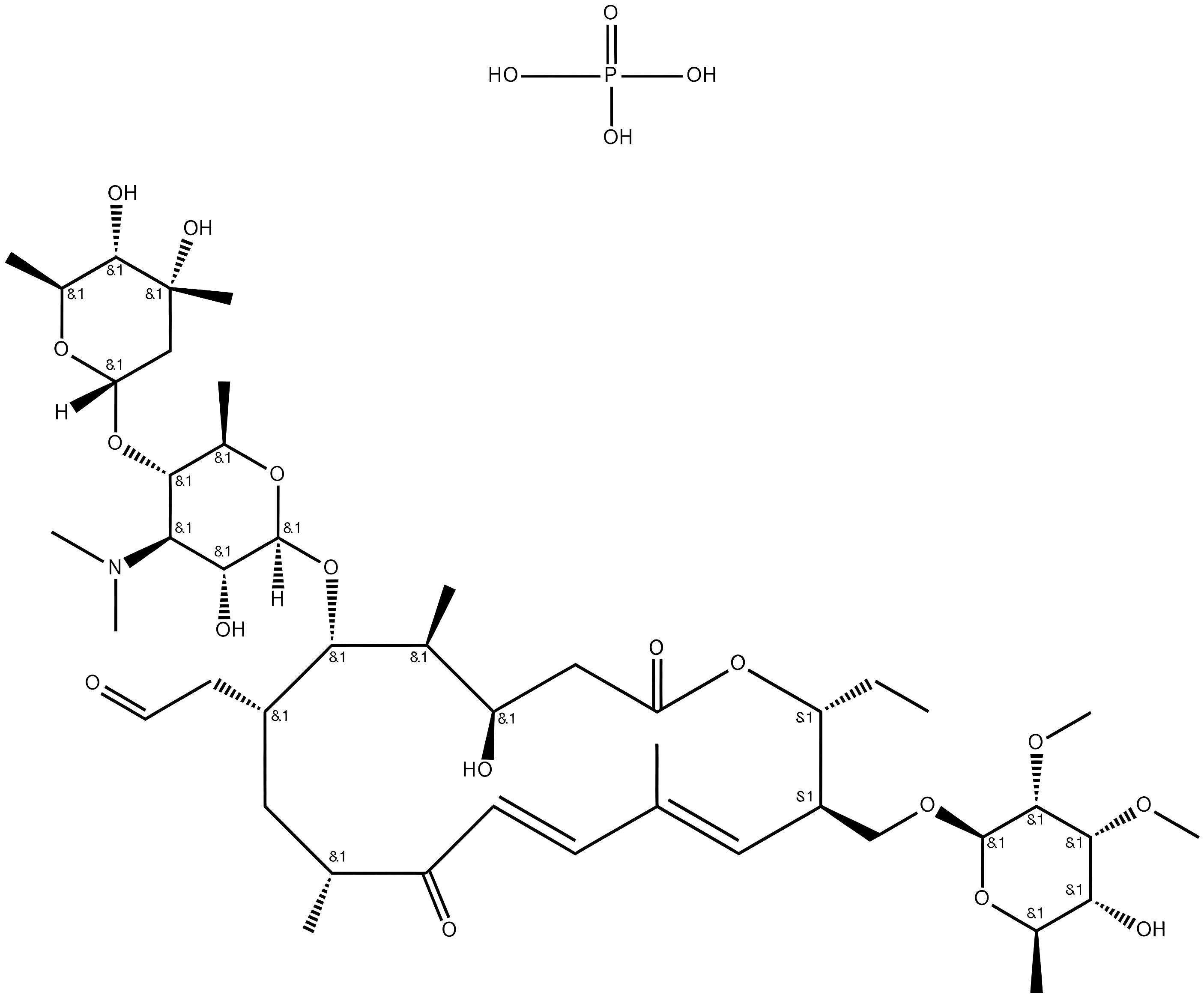 Tylosin Phosphate structure