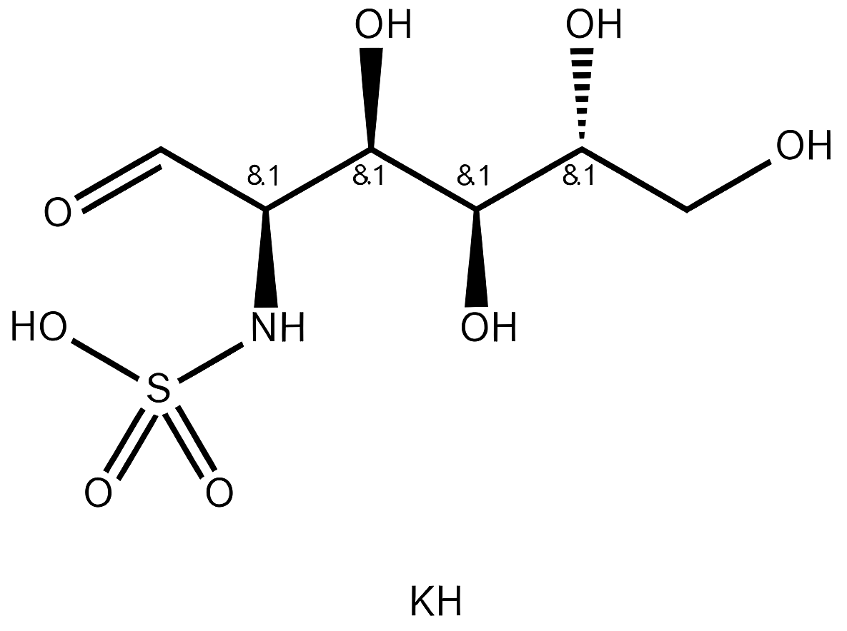 D-Glucosamine Sulfate Potassium Chloride structure