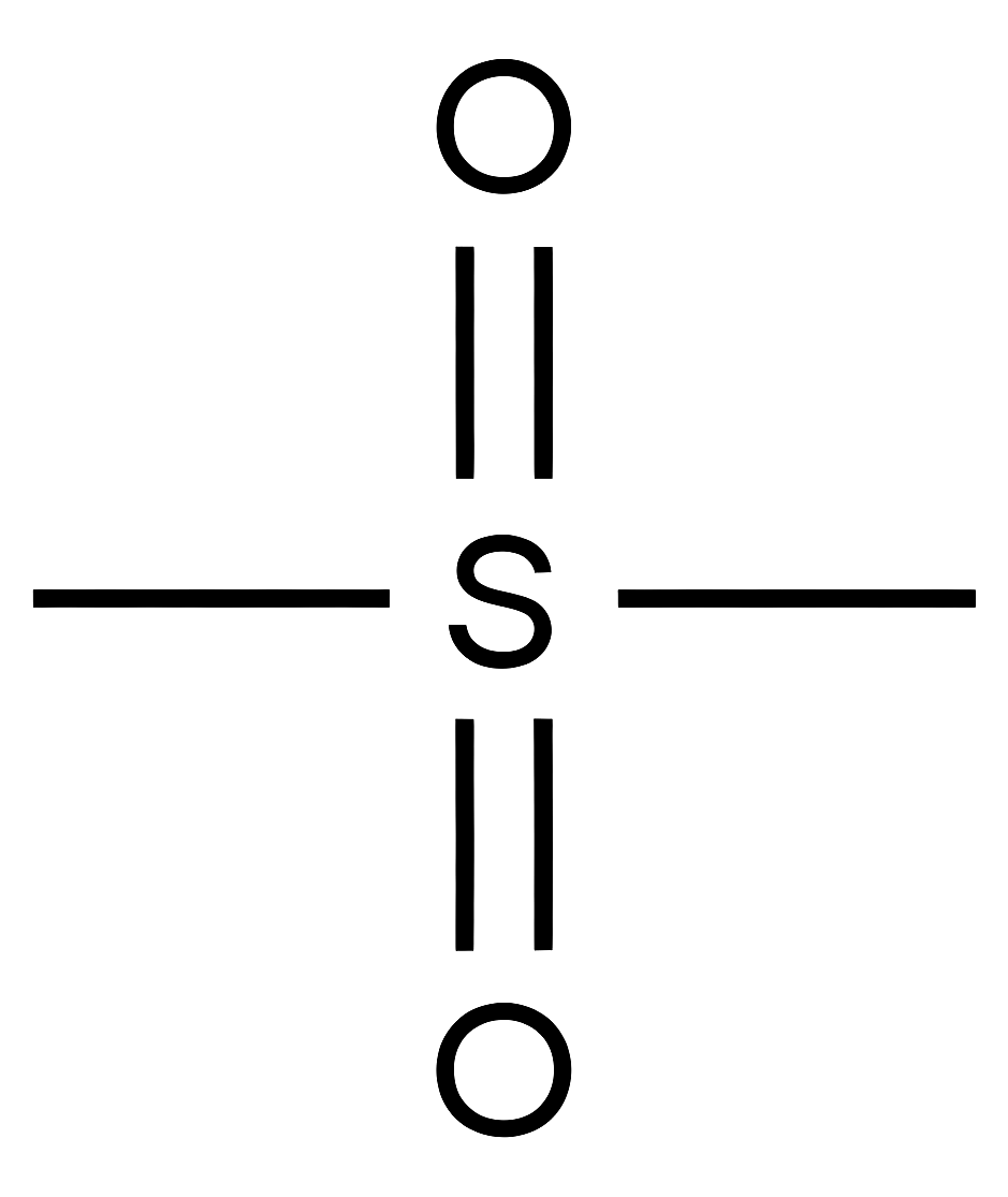 Dimethyl sulfone structure