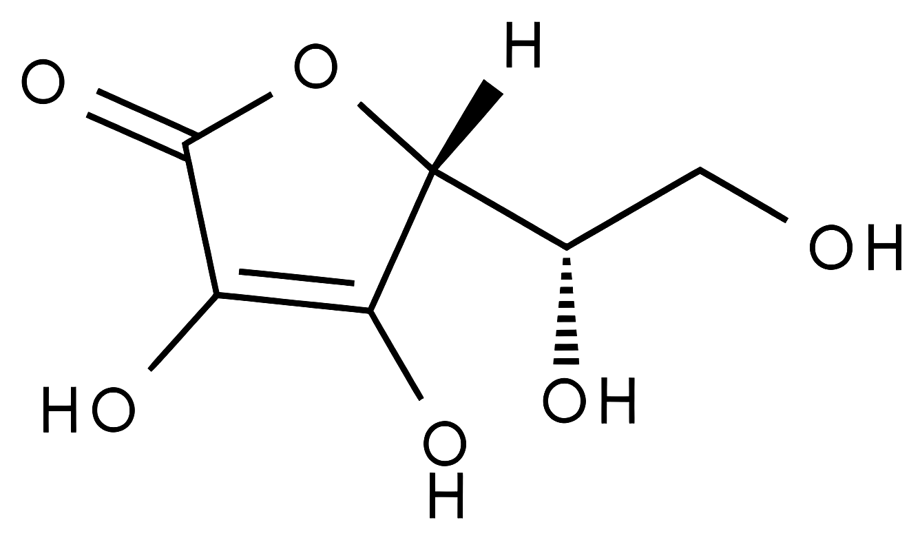 Vitamine C/Ascorbic acid structure