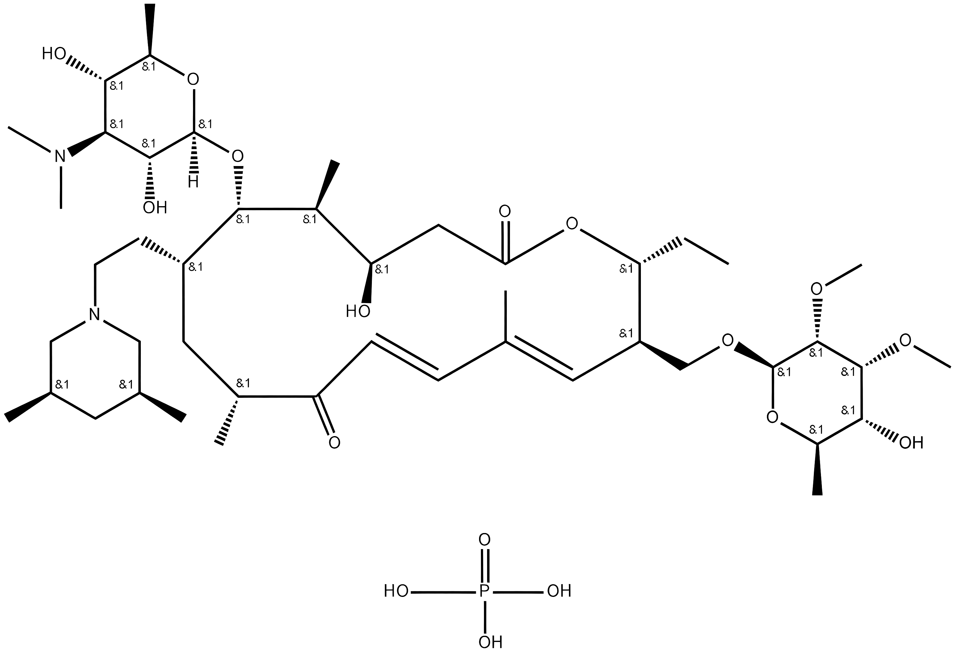 Tilmicosin Phosphate structure