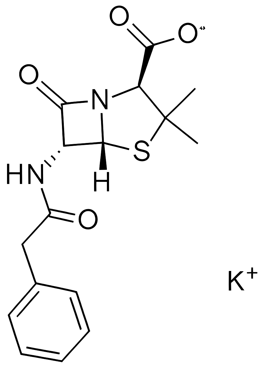Penicillin G Potassium Salt structure