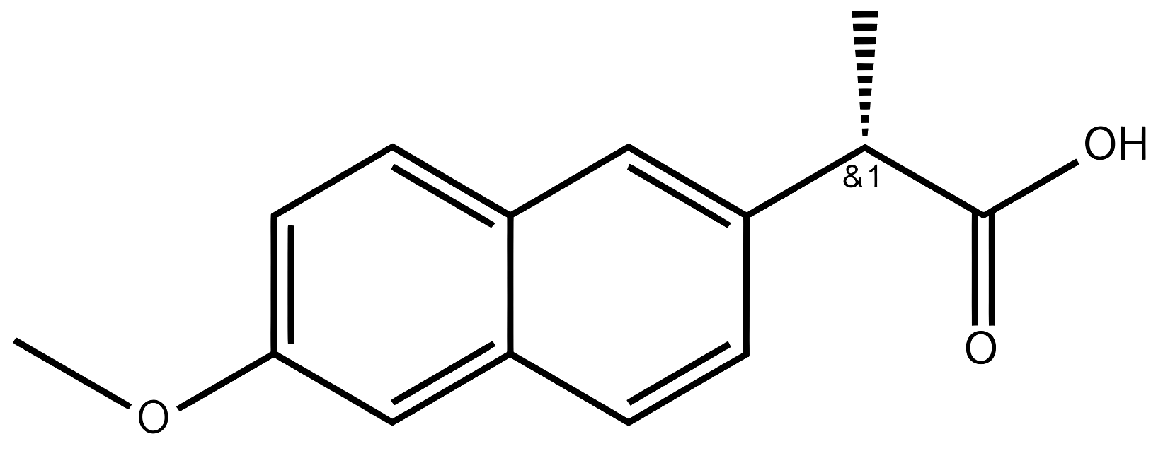 Naproxen structure