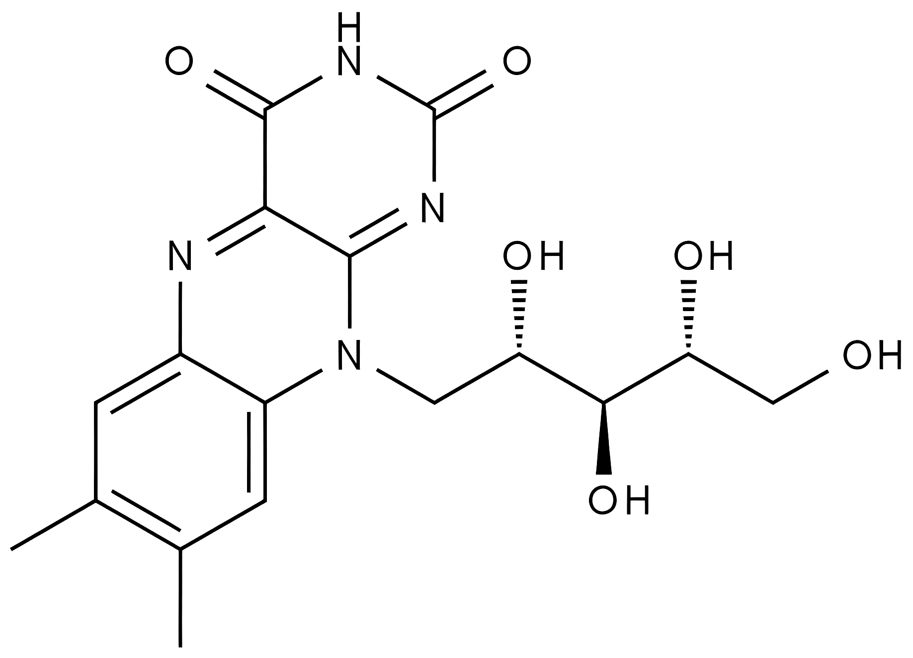 Riboflavin/Vitamin B2 structure
