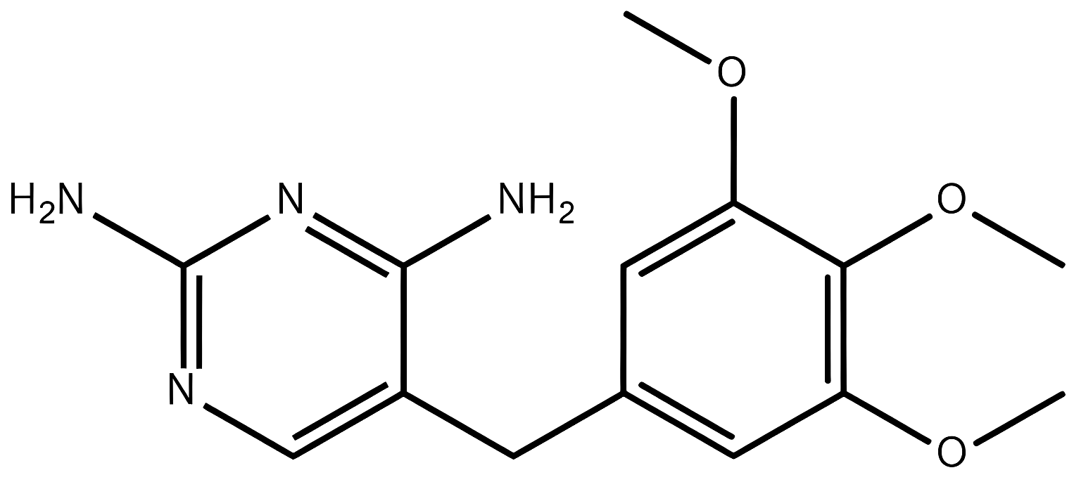 Trimethoprim structure