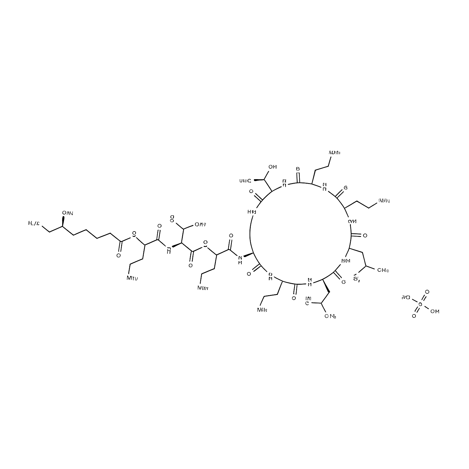 Colistin Sulphate structure