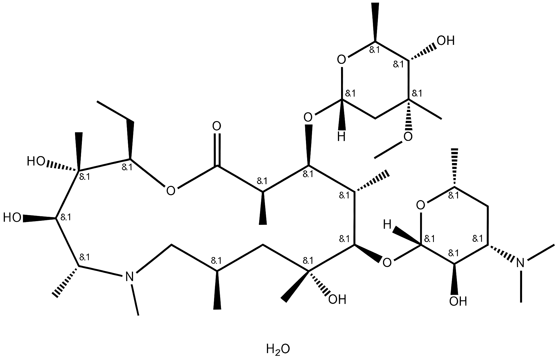 Azithromycin Dihydrate structure