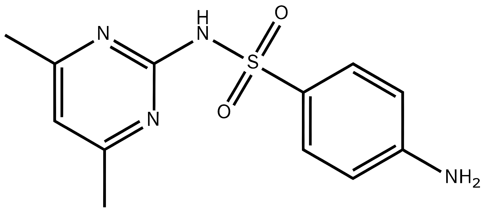 Sulfadimidine Base/Sulfamethazine structure