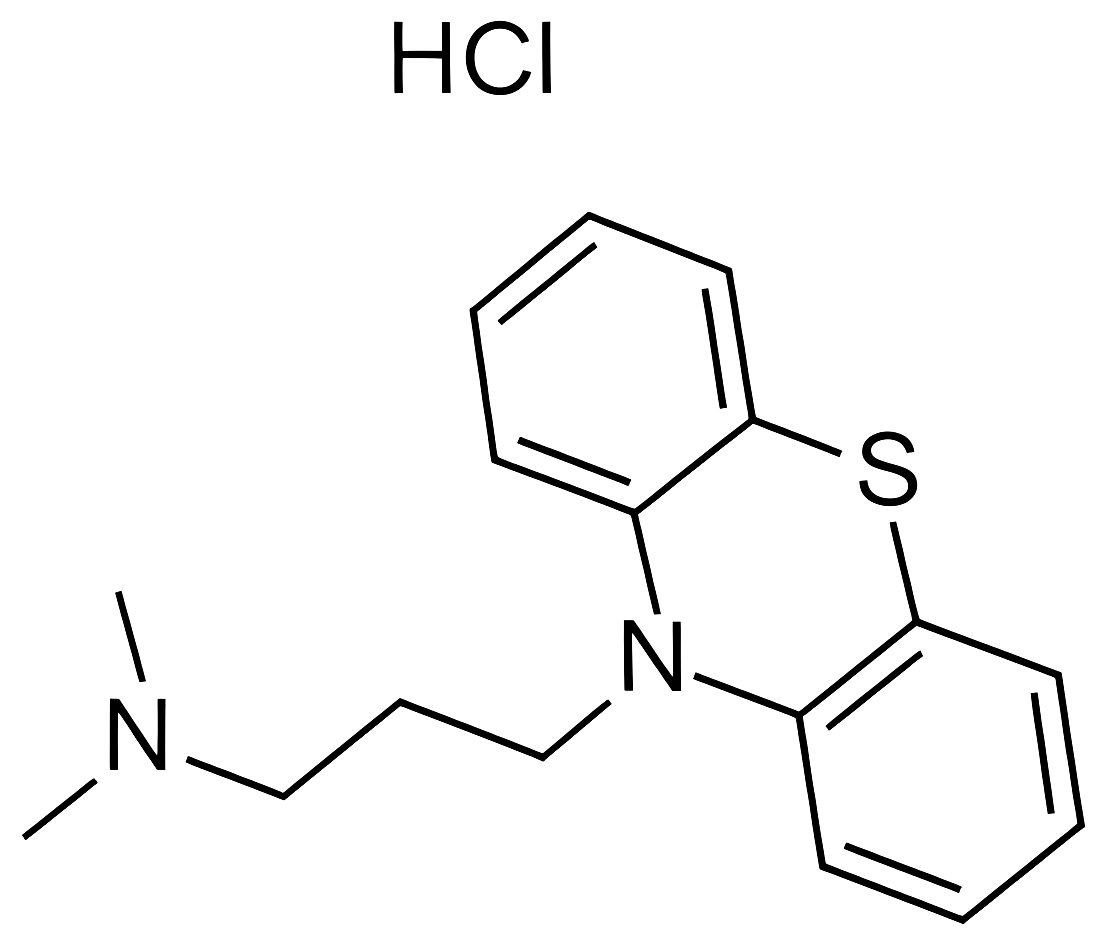 Promazine hydrochloride structure