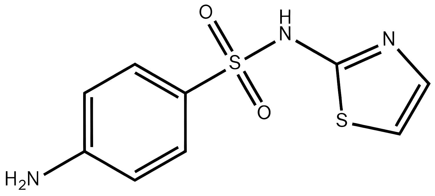 Sulfathiazole structure
