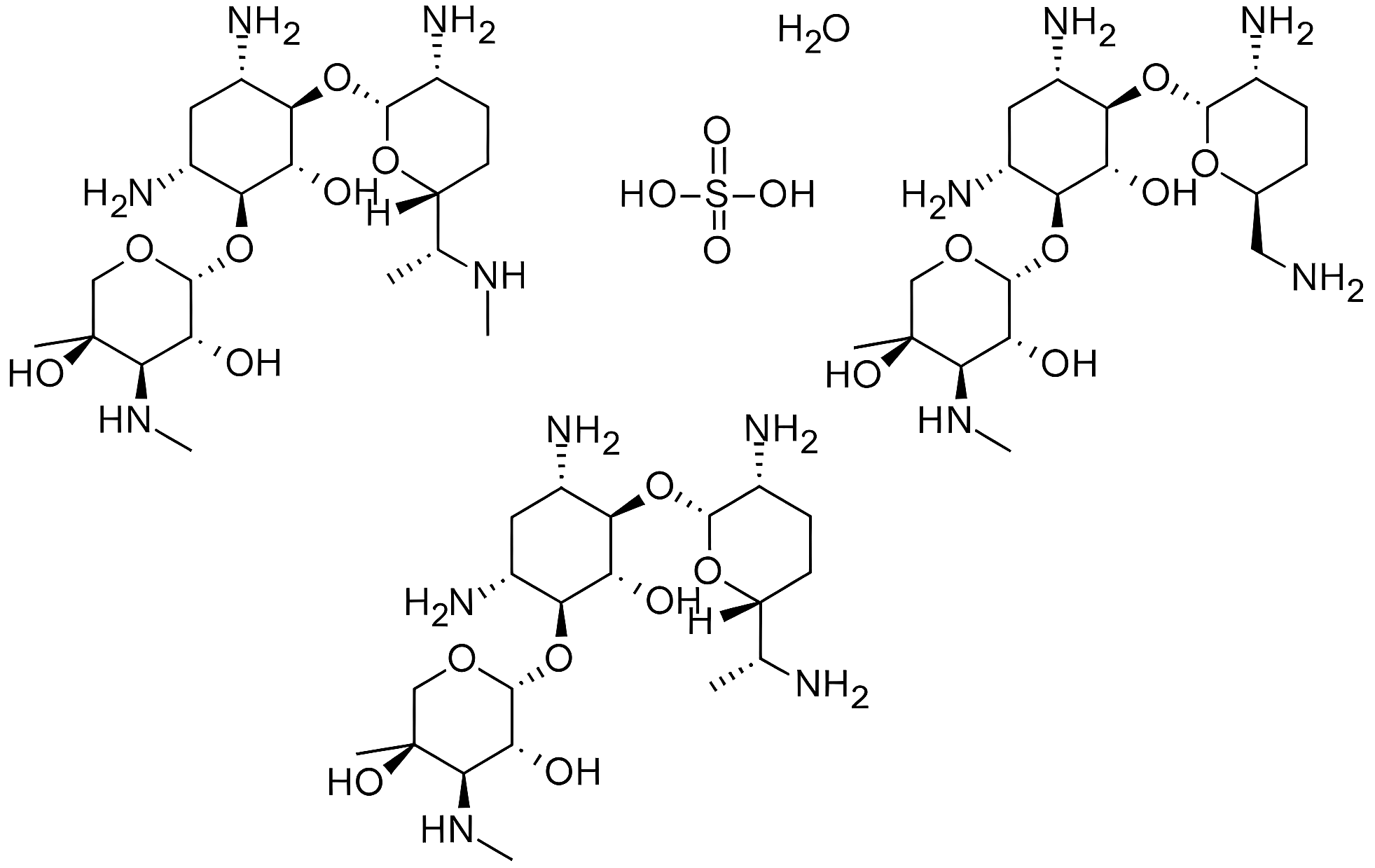 Gentamycin sulphate structure
