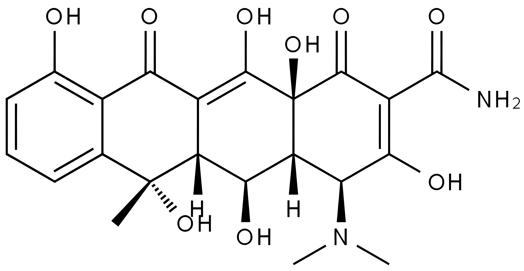Oxytetracycline Base structure