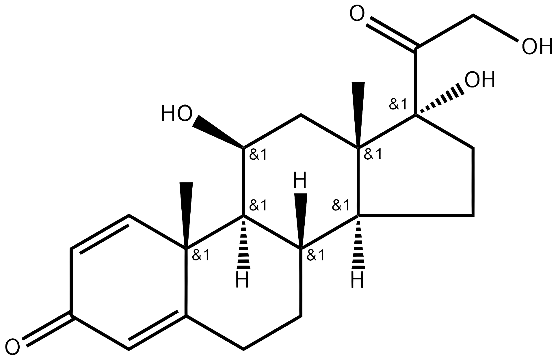 Prednisolone structure