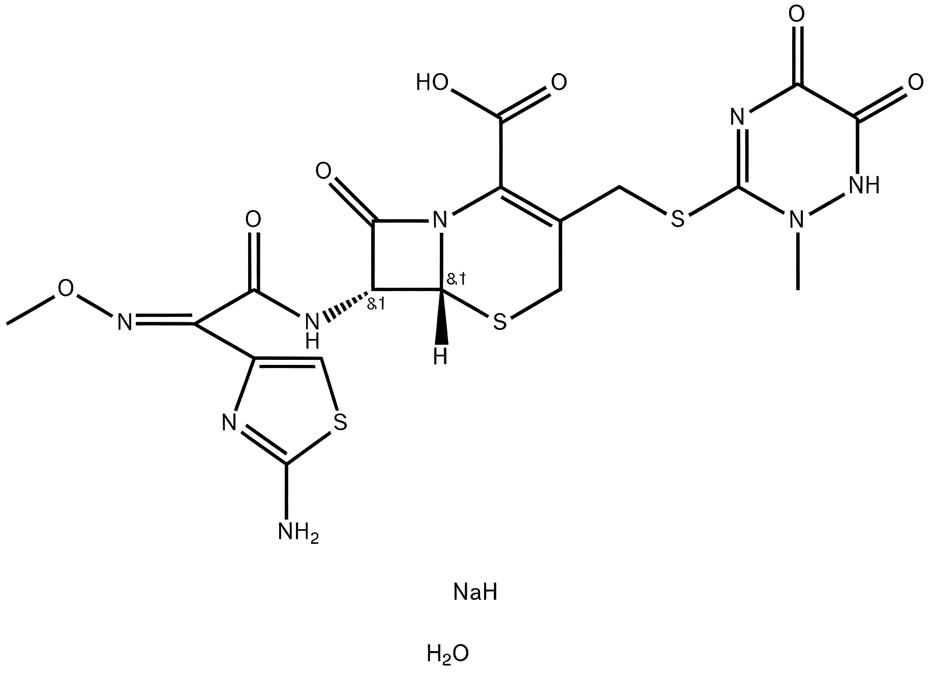 Ceftriaxone Sodium structure