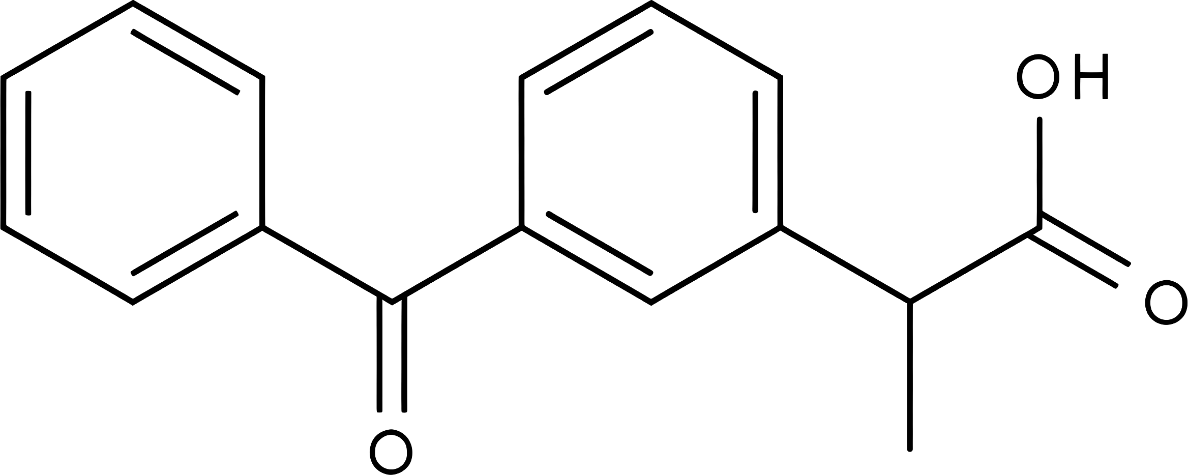 Ketoprofen structure