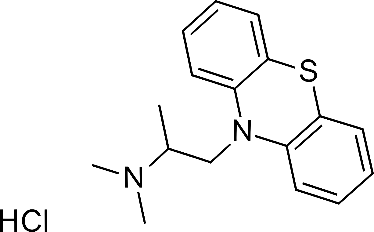 Promethazine hydrochloride structure