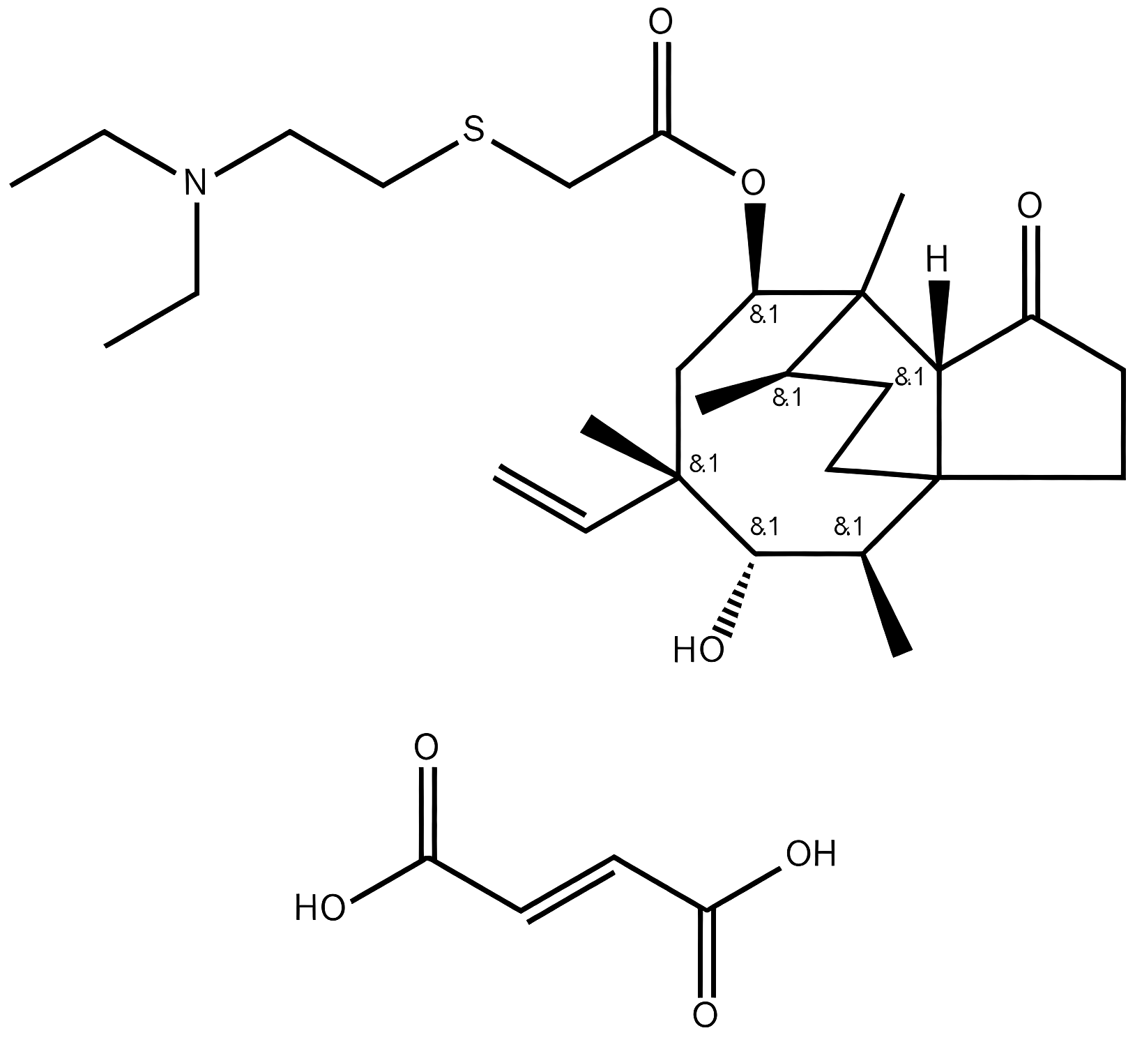 Tiamulin fumarate structure